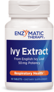 Ivy Leaf Extract benefits building and maintaining healthy lung and bronchial passageway function.